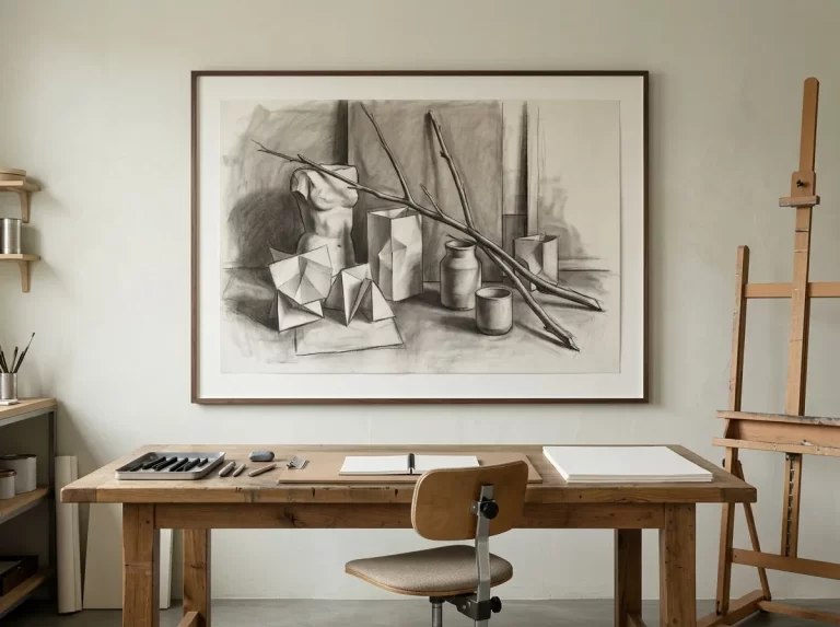 charcoal wall art