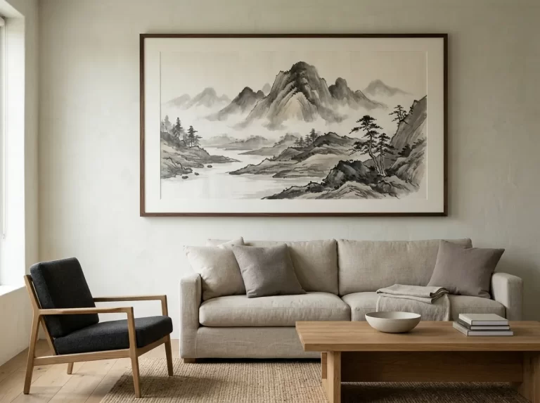 ink wash wall art