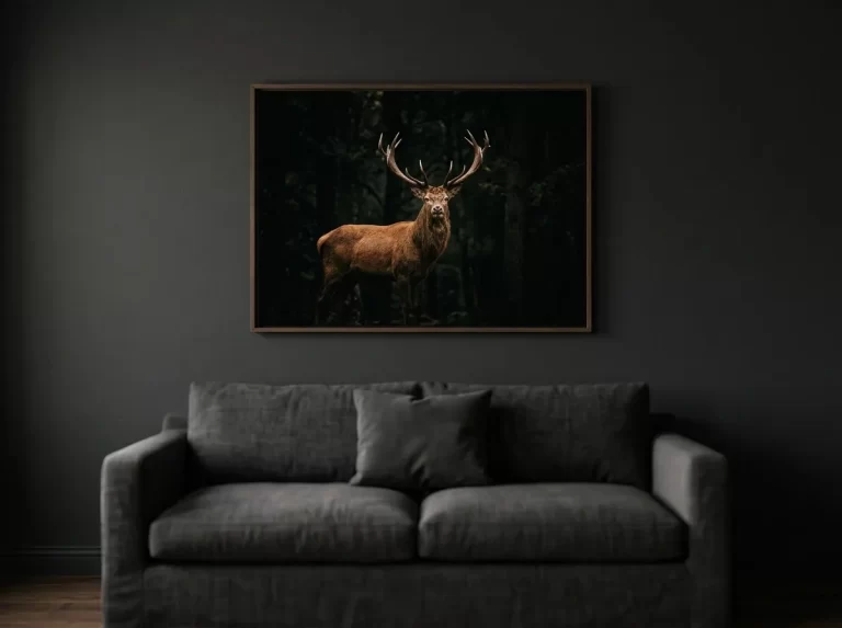 muted canvas art for moody interiors