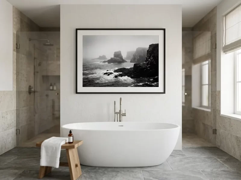 black and white wall art